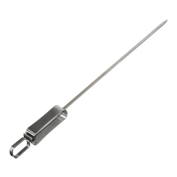 

Fashion-Barbecue Skewers, 6-Pack 13 inch Stainless Steel Grilling Skewers with Slider, Reusable Metal BBQ Shish Kebab Skewer S