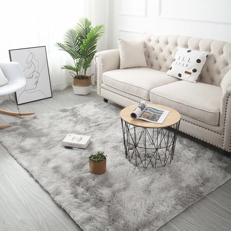 Tapis en fausse fourrure à bulles en peluche Intérieur Maison Lapin Moelleux Tapis de salon Tapis à poils longs