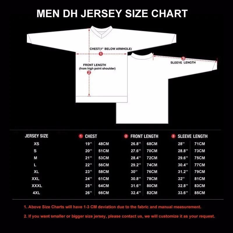 DH size chart-Men