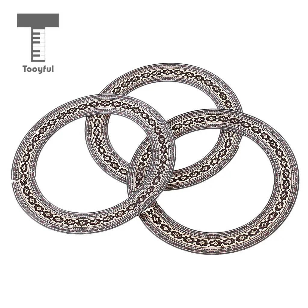 Tooyful 41'' Guitar Sound Hole Decal Soundhole Sticker Circle for Acoustic Guitar 3x