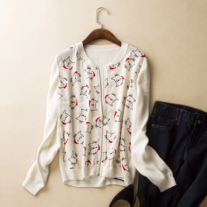 cat cardigan sweater
