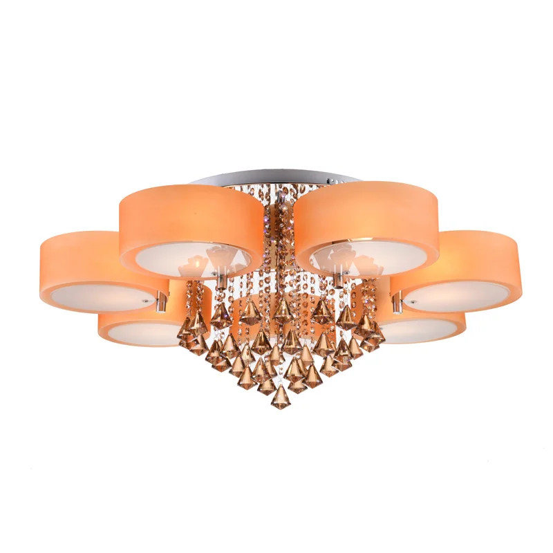 

Free Shipping Remote Control Ceiling Lights with Deco Red/Blue Leds Color Crystal Ceiling Lamp Modern for Living Room 220-240V