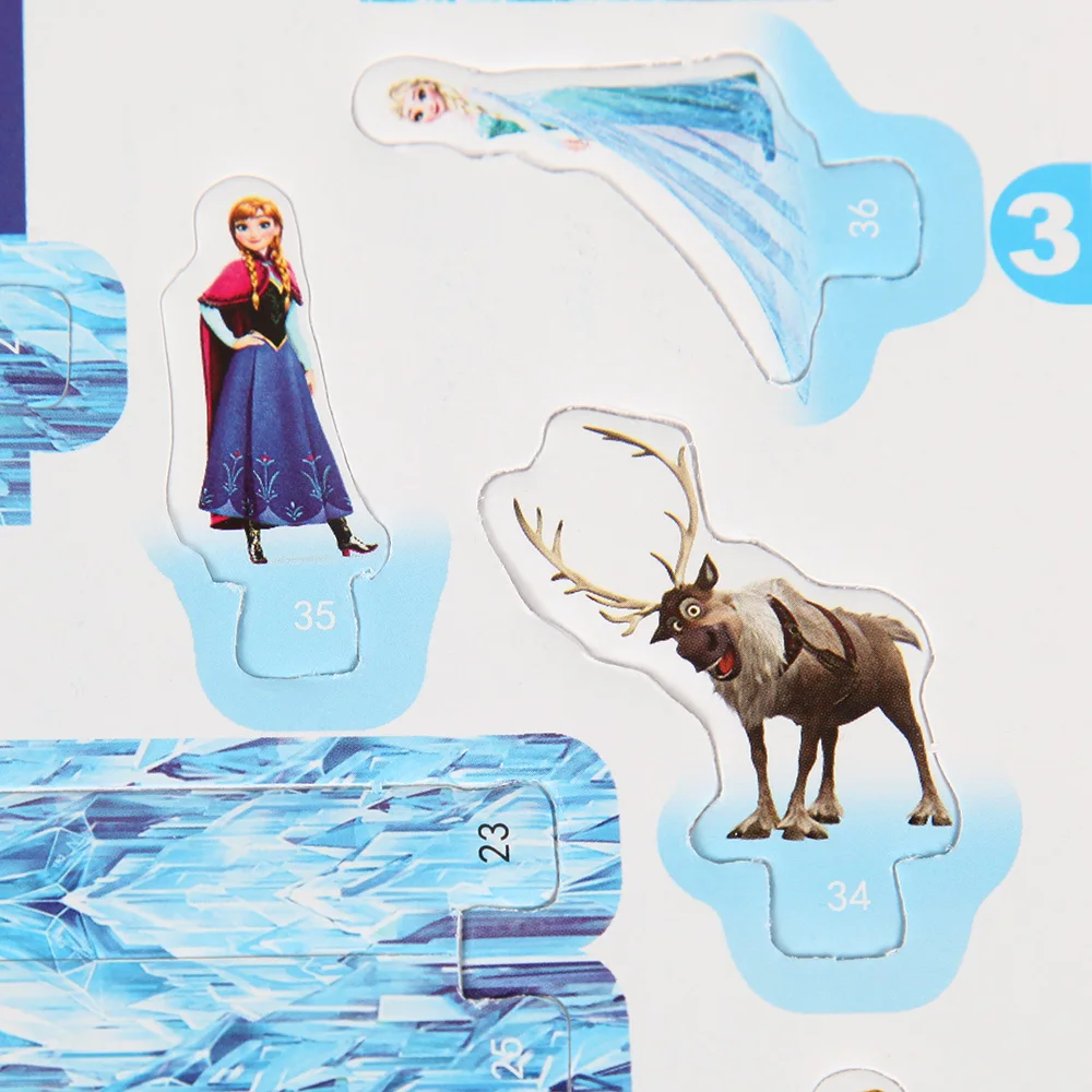 Frozen 3D DIY Puzzle Jigsaw Baby toy Kids Birthday Party Supplies Gift For Children Princess Elsa Castle Puzzle