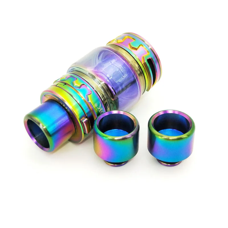

3pcs VapeSoon High Quality Stainless Steel Rainbow Drip Tip For TFV8 BABY TFV12 BABY Prince TANK MELO 3 MINI
