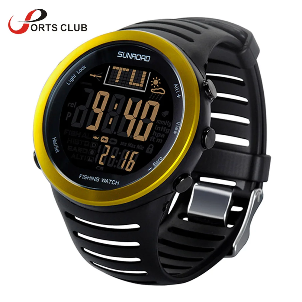 

Digital Fishing Watch Barometer Altimeter Thermometer Weather Forecast Multifunctional Watch 2016 New