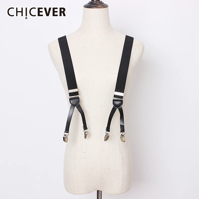 

CHICEVER 2020 Summer PU Back Belt For Women High Waist Vintage Clothing Accessories Solid Belts Female Fashion New Tide