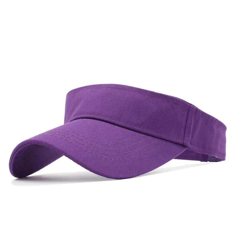 Летняя Солнцезащитная шляпа, кепка с козырьком, повседневная шапка унисекс, весенне-осенняя Кепка Для Взрослых, кепка для бега, свободные шляпы с верхом, мужская и женская бейсболка, verano sport - Цвет: Purple