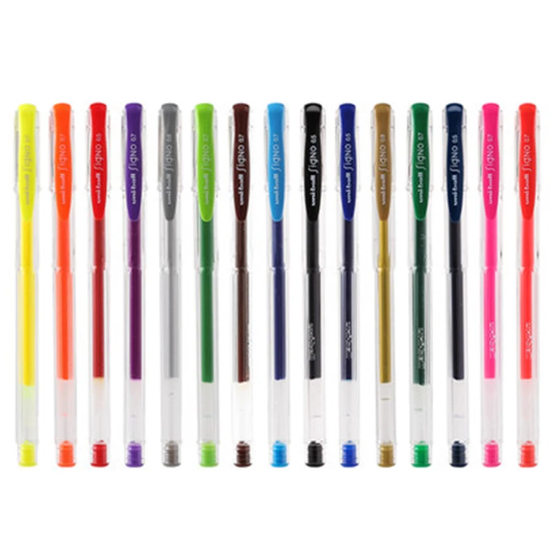 

12 Pieces Uni-ball Signo Standard Gel Ink Ballpoint Pen Set UM-100 0.5/0.7/0.8mm 14 Colors to choose