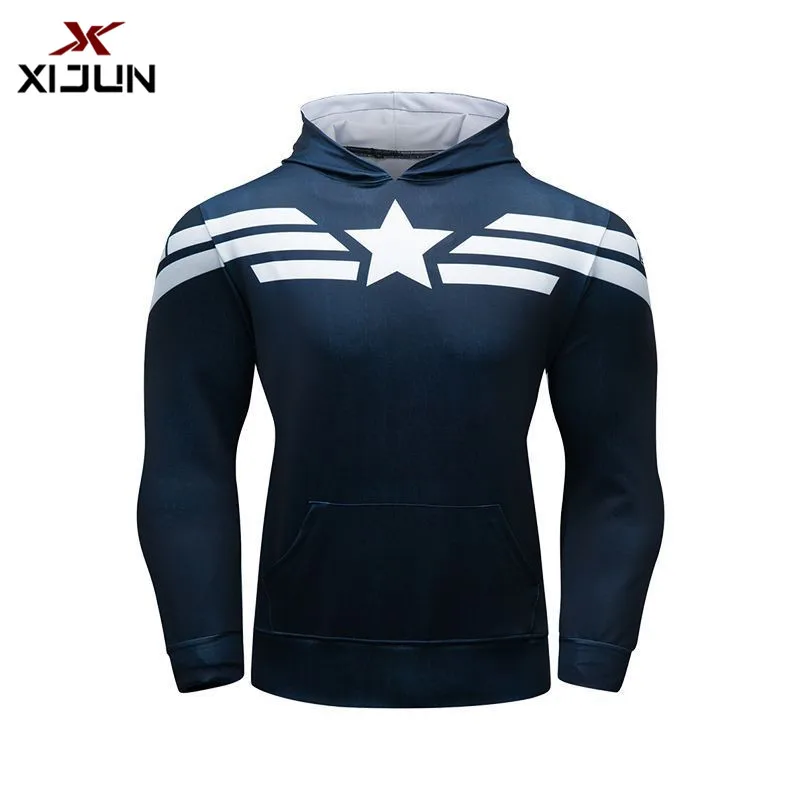 Xijun New 3d Printed Captain America Hoodies, Sweatshirts Men Fitness Pullover 4 Seasons Sportswear For Men Quick-drying Clothes Xijun New 3d Printed Captain America Hoodies, Sweatshirts Men Fitness Pullover 4 Seasons Sportswear For Men Quick-drying Clothes