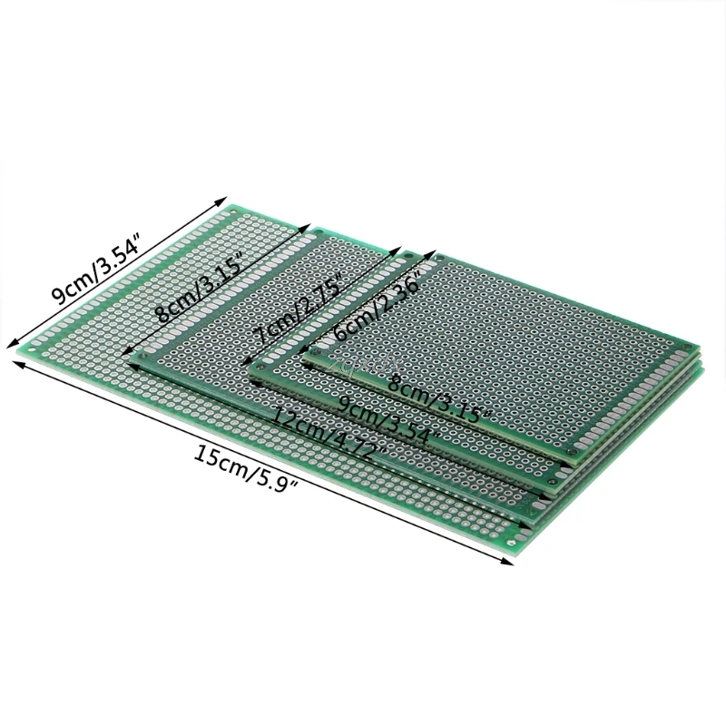 4 шт Double Side DIY Прототип PCB универсальный совет припоя покрытие 6x8 7x9 8x12 9x15 см Z10 Прямая поставка