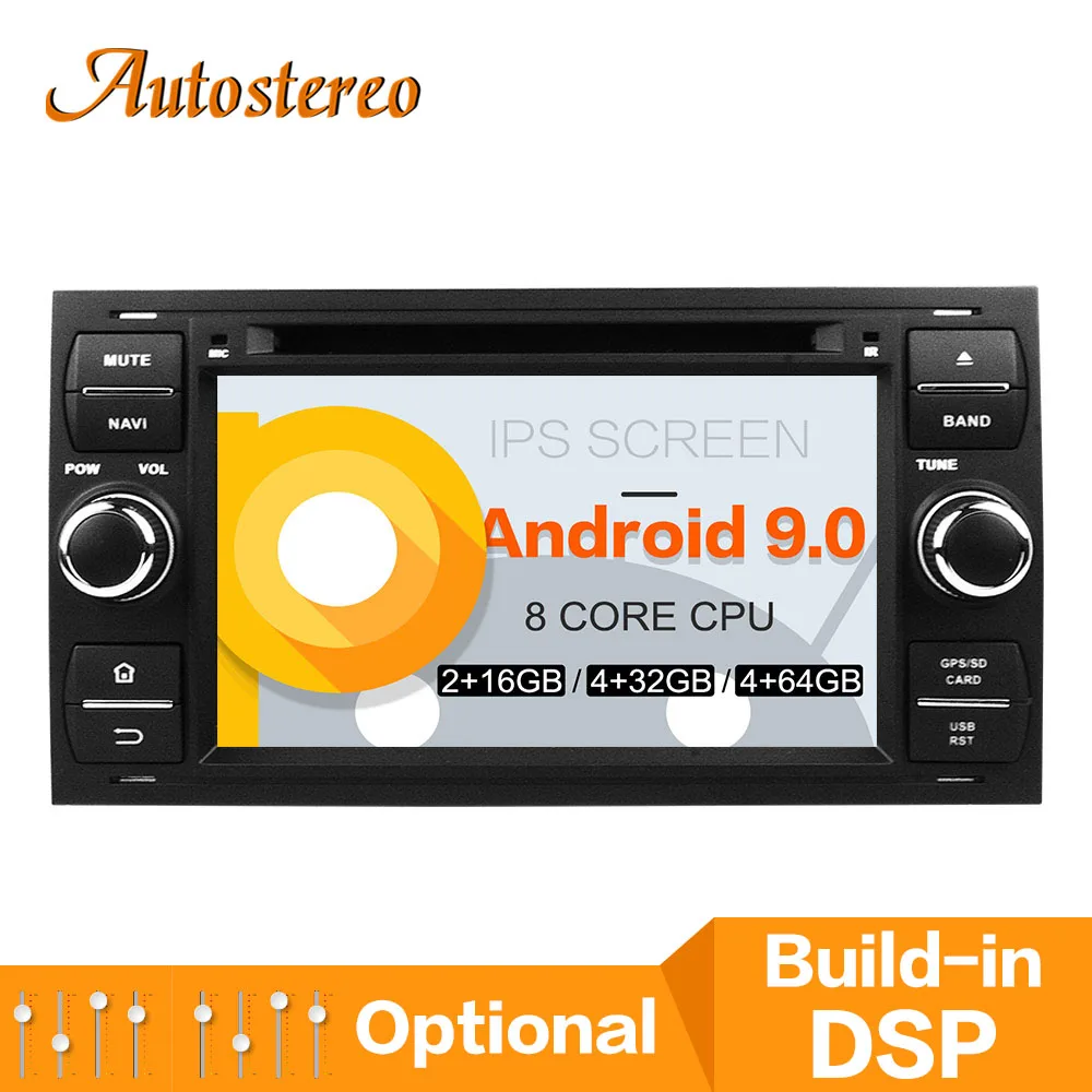 

DSP Android 9 Car CD DVD Player 2 din radio For FORD FOCUS C-MAX FIESTA FUSION GALAXY TRANSIT KUGA car GPS navigation multimedia