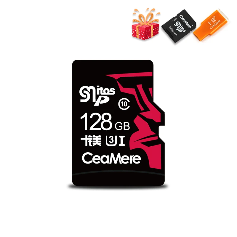 CeaMere карта памяти 256 ГБ 128 Гб 64 Гб U3 UHS-3 32 ГБ Micro sd карта класс 10 UHS-1 флэш-карта памяти Microsd TF/sd карта s для планшета - Емкость: 128 ГБ