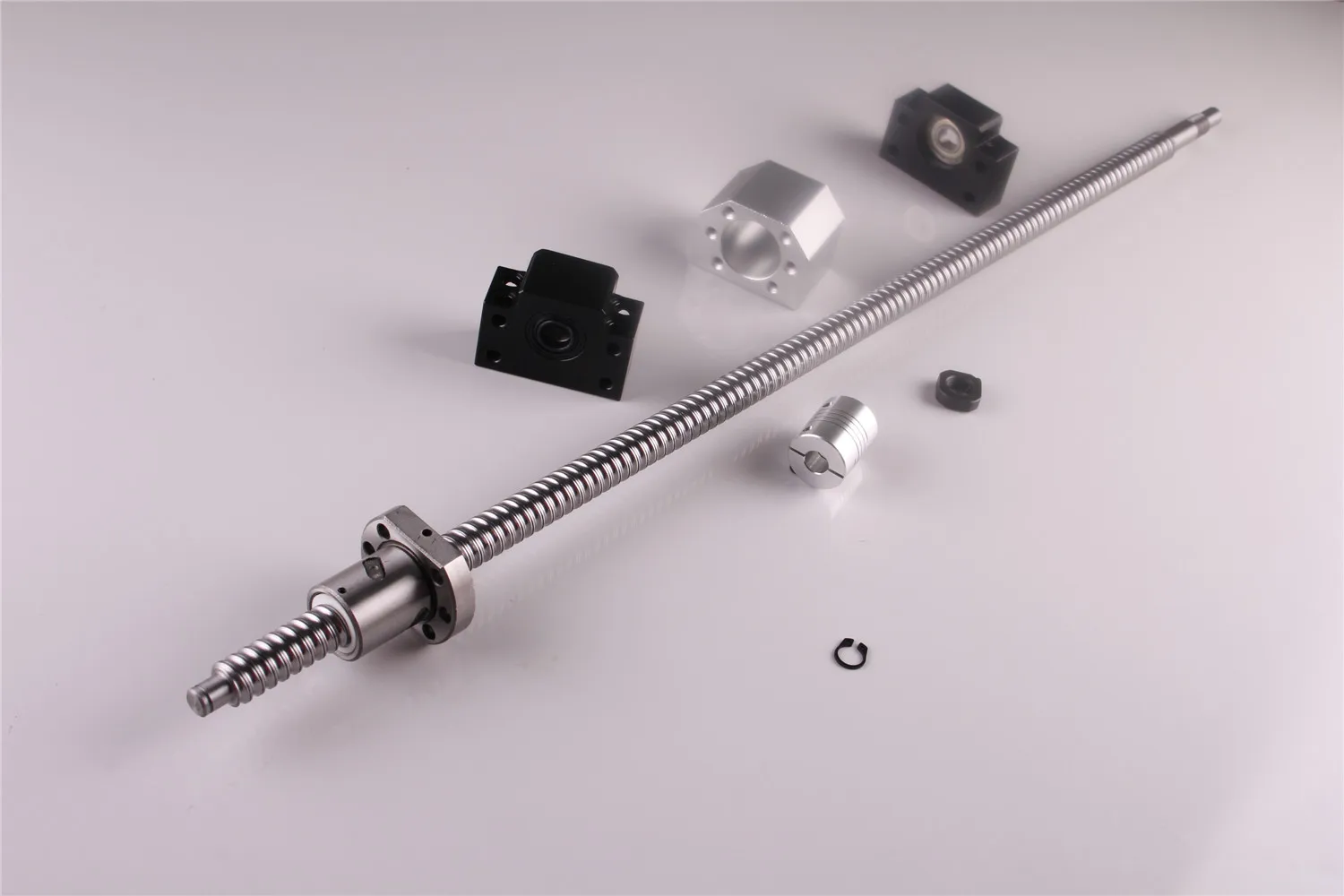 RM1605-1500mm Ball Screw Kugelumlaufspindel+BF12/BK12  C7 Standard CNC 