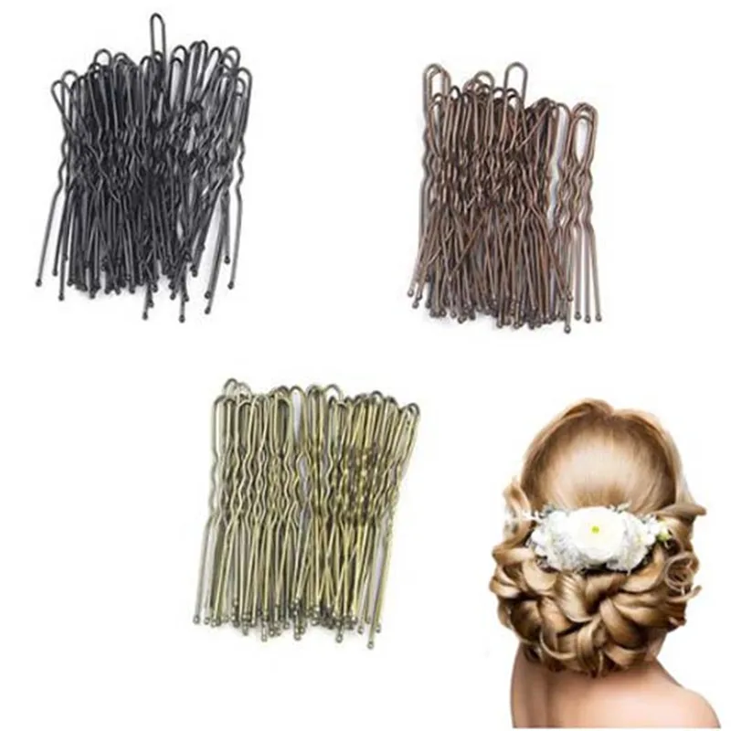 

20pcs/lot U Shaped Hairpin Hair Clips Pins Metal Barrette Women Hair Styling Tools Accessories Braided hair Tool