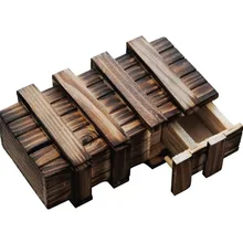 1 шт./компл. креативное волшебное отделение деревянная головоломка коробка с потайной ящик детский мозговой Прорезыватель Развивающие игрушки для детей подарок