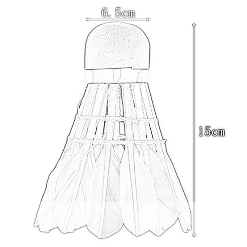 3 шт. игры спортивной подготовки Бадминтон Воланы Волан из гусиных перьев воланы для бадминтона Спорт на открытом воздухе Аксессуары для