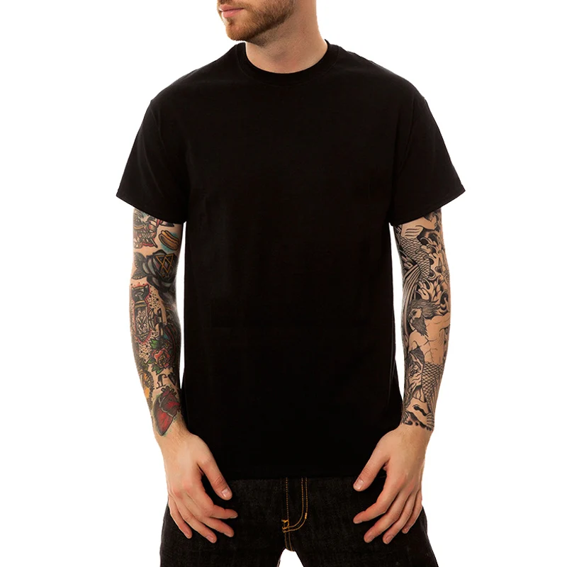 

Men Boy T-Shirt Short Sleeve Gym Running Crew Neck T-shirts Solid Cotton Soft Casual Sports Tee Shirt Tops Plus Size Streetwear