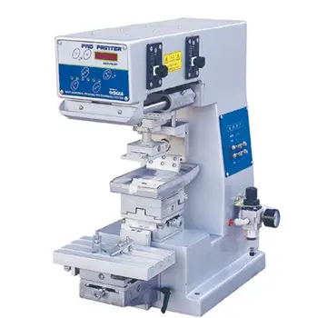

single color tabletop automatic pad printer with open tray