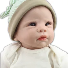Высокое качество популярная имитация Babydoll импортируется из мохеровая кукла силикона виниловые игрушки Мягкое хлопковое туловище детский подарок на день рождения