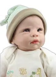 Высокое качество Популярные моделирование Babydoll импортировала мохер куклы силикона виниловые игрушки Мягкий хлопок тела детей подарок на