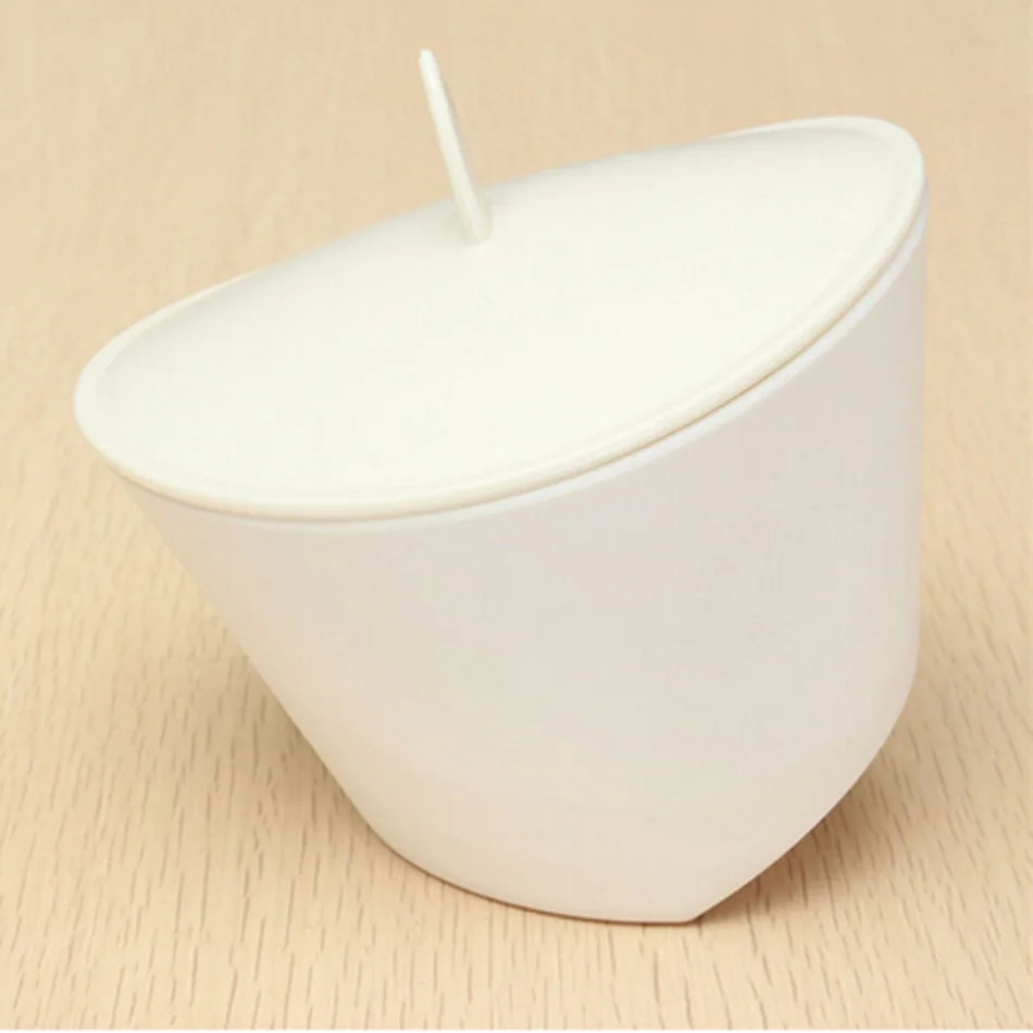 Креативный фильтр чайная чашка пластиковая наклонная чашка чаша для чая Персонализированная умные Смарт чашка для чая с крышкой для заварки 250 рюмка, мл - Цвет: White