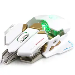 Мода 2017 г. ноутбука Мышь 10 Пуговицы Pro Gaming Optical Мышь свет USB Эргономичный макросы Мышь геймер Мыши компьютерные для ноутбука