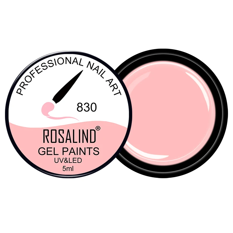 ROSALIND#801-830 Гель-лак для ногтей, новинка, 30 цветов, гель для рисования ногтей, легко впитывается, Гель-лак для ногтей - Цвет: Color 830