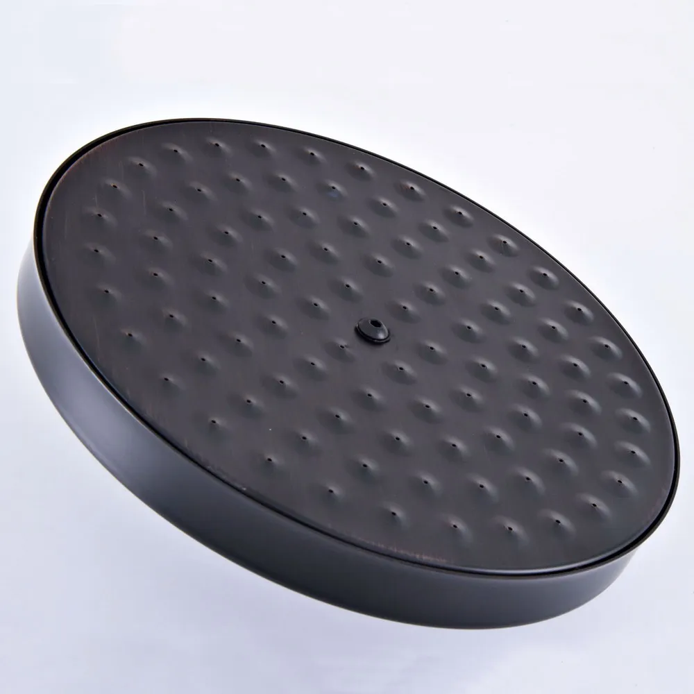 

7.7" inch Black Oil Rubbed Bronze Round Bath Rainfall Rain Bathroom Shower Head Bathroom Accessory (Standard 1/2") msh246