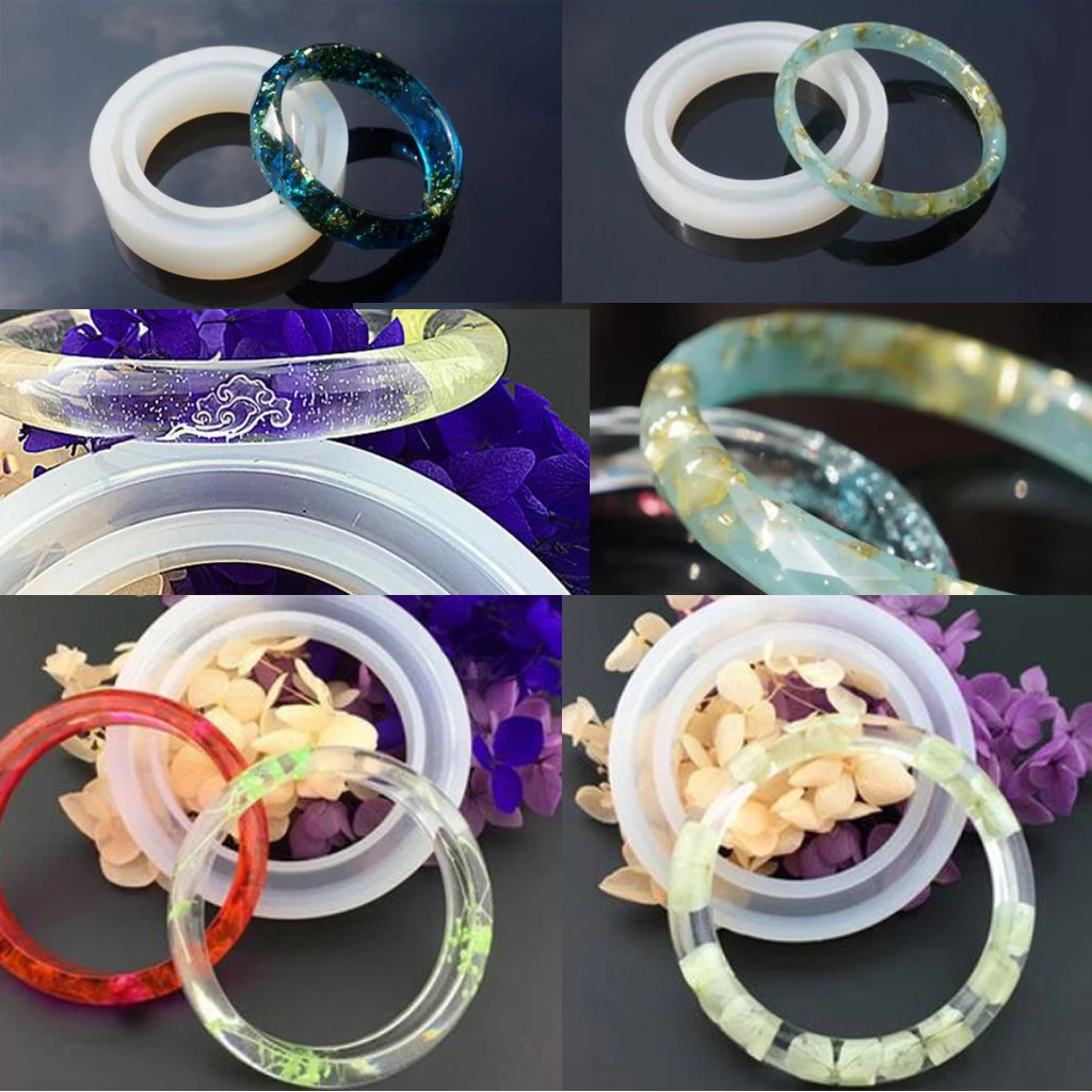 Silicone Faceted Rhombus Geometric Bangle Bracelet Jewelry Silicone Mold Mould Crafts DIY Handmade 60cm Wristband Accessories