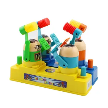 

Double Battle Board Interactive Table Game Hammer Robot Puzzle Toys For Kids Adults Pressure Reduction