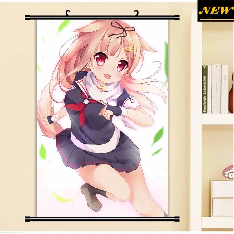40X60CM Kantai Collection KanColle yuudachi sexy cameltoe Cartoon Anime wall picture mural