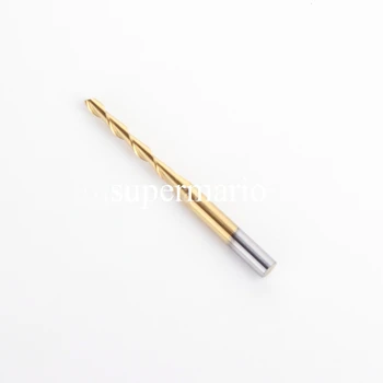 

1x 1/8'' 3.175mm Titanium N2 Coated Tungsten Carbide Drill Bit Set CNC Double Two Flute Spiral Bits 2mm x22mm (2LX3.222-Tix1pc)