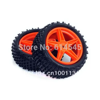 

4PCS 1/10 Off-road Front Rear Wheel Rim & Rubber Tyre,Tires 66009-66029