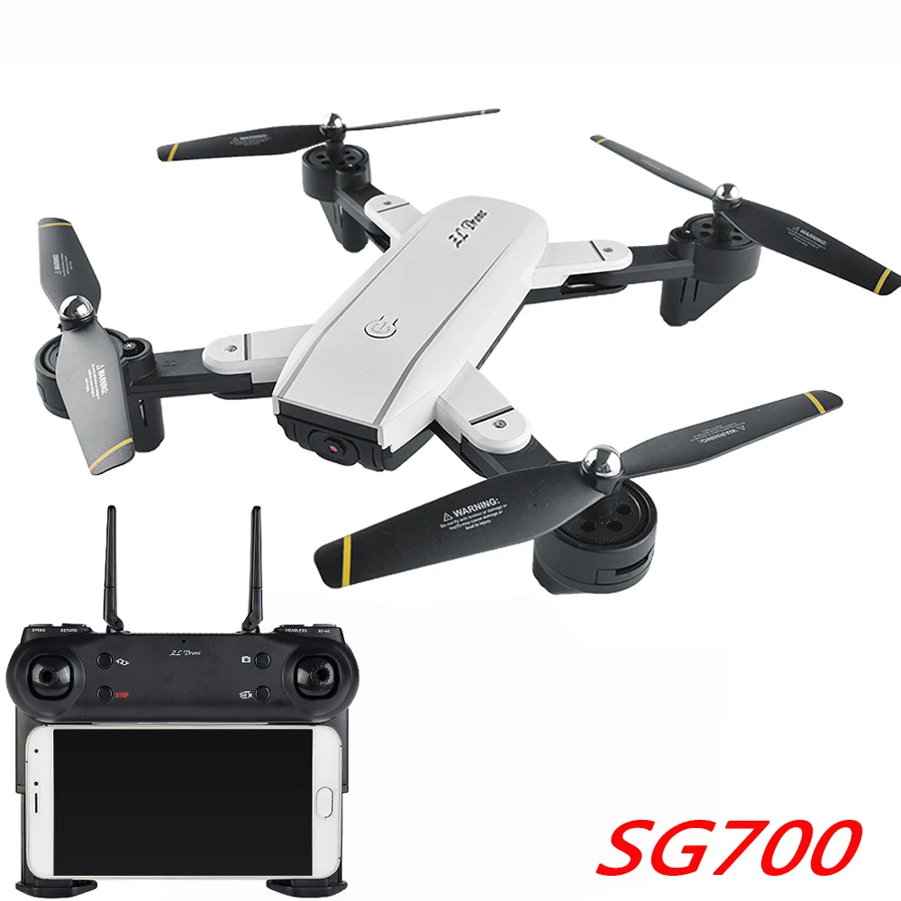 

Newest SG700 RC Quadcopter Drone With Wifi Camera 2.4G 4CH 6-Axis Headless Mode Altitude Hold Foldable FPV Helicopter VS XS809HW