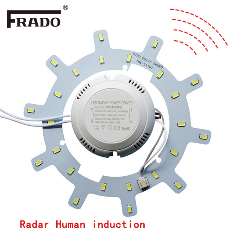 

NEW Radar Human induction LED Driver,ceiling Driver,220v round driver lighting transform for LED Downlights,lights High Quality