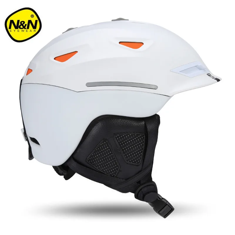 Nandn брендовые лыжные шлемы PC+ EPS сверхлегкие высококачественные шлемы для сноуборда мужские женские детские шлемы для катания на коньках Скейтборд лыжные шлемы - Цвет: White