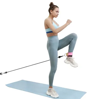 

Pull Rope Accessories Kit Leg Hip Training Stretch Belt Foot Ring Ankle Strap Set For Door Workout Fitness Gym Equipment