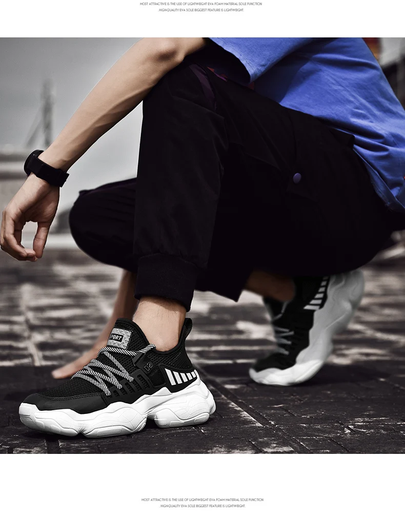 Мужская обувь; кроссовки на платформе в Корейском стиле; модная дизайнерская мужская повседневная обувь с дышащей сеткой синего цвета; Zapatilla Hombre Verano; большой размер 46