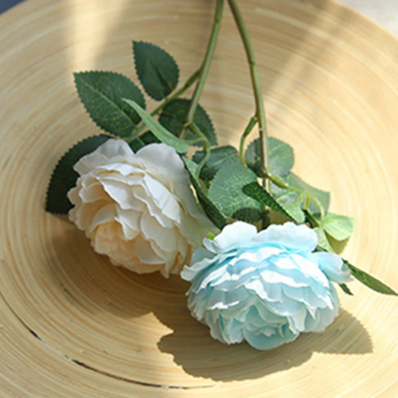 1 шт. искусственный цветок пиона Европейский настоящий на прикосновение шелк пион поддельные цветы Свадебные для невесты цветочный букет украшения дома сада