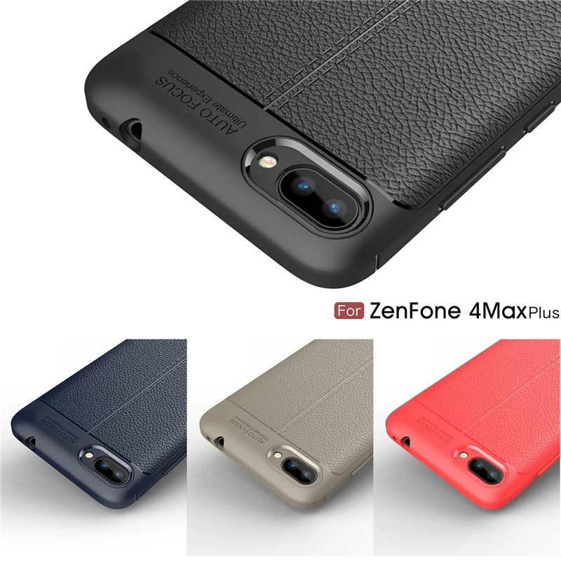 Litchi silicone case for Asus Zenfone 4 Max plus zc554kl (9)