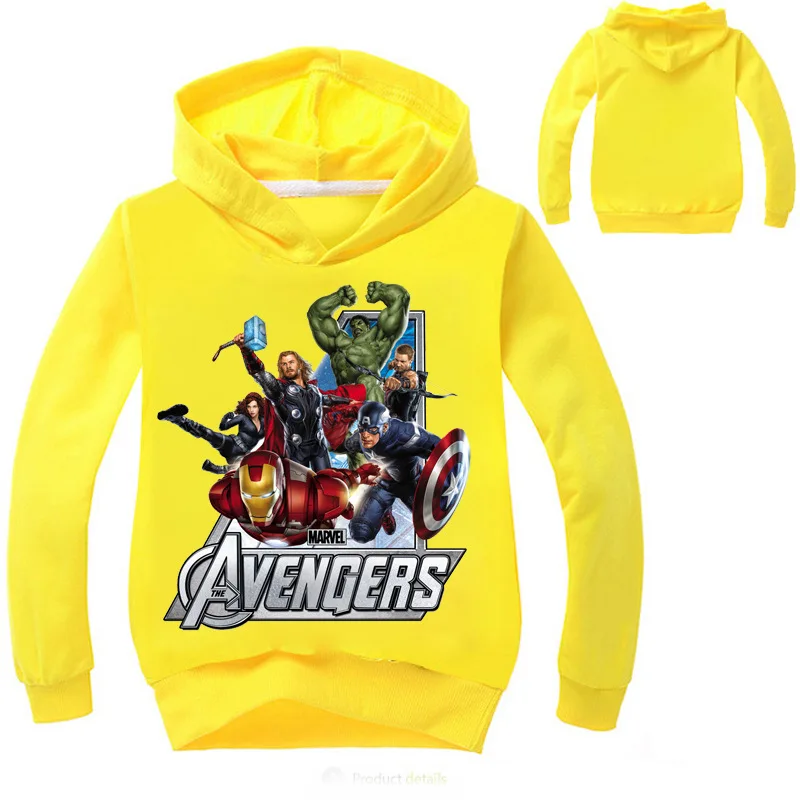 Детская куртка с рисунком для мальчиков; толстовки с капюшоном для мальчиков; Мстители; Супергерои Marvel; Железный человек; Тор; Халк; Капитан Америка; Человек-паук; толстовка; От 2 до 14 лет - Цвет: style 6
