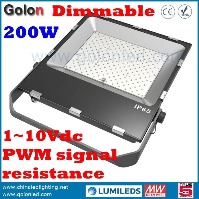 High lumens 110Lm/W DIM meanwell driver Outdoor high power 200 watts