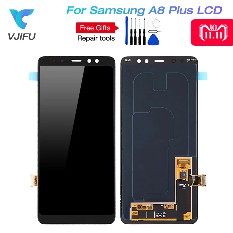 

6" LCD Display For Samsung A8 PLUS 2018 A730F A730X Touch Screen Digitizer Assembly For Samsung A730 100% Tested Replacement