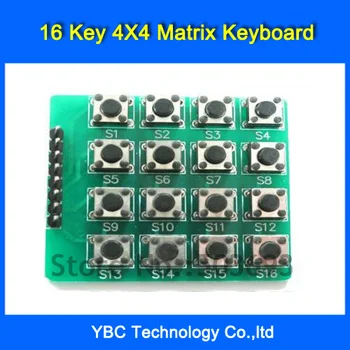 

Free Shipping 10pcs/lot 4*4 Matrix Keyboard 4X4 16 keys to Expand Outside Microcontroller Keyboard,not Membrane Keyboard