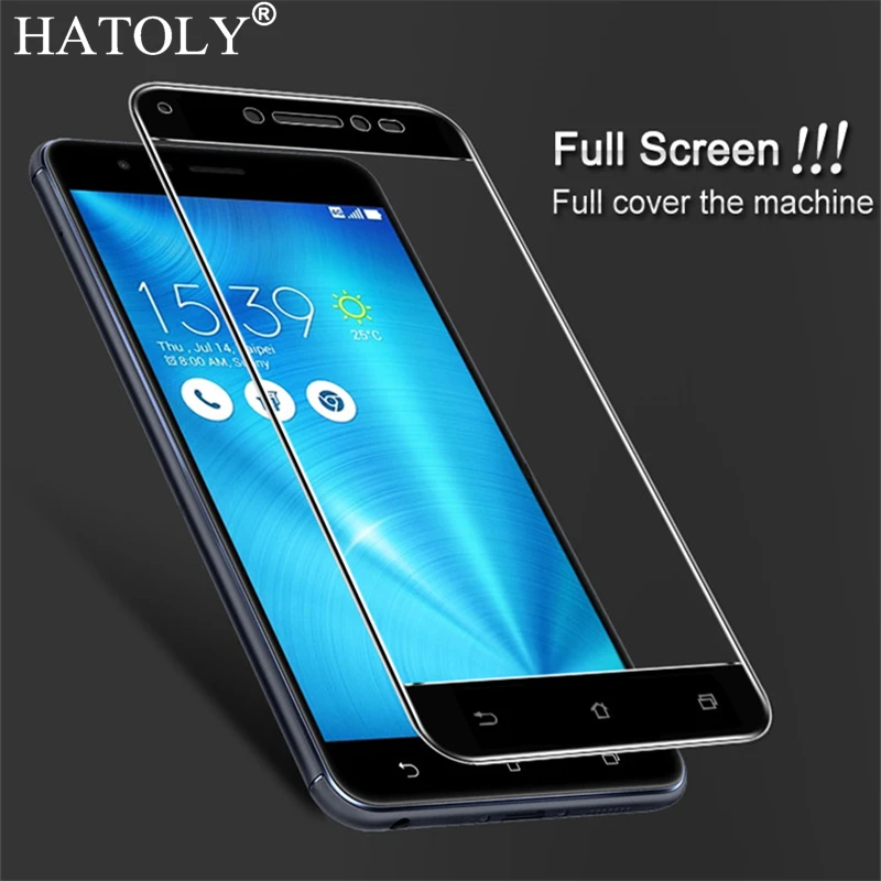 

1PCS Tempered Glass For Asus Zenfone Live ZB501KL / 3 Go 5" Screen Protector Full Cover Zenfone 3 Go 3D Curved Edge Film HATOLY