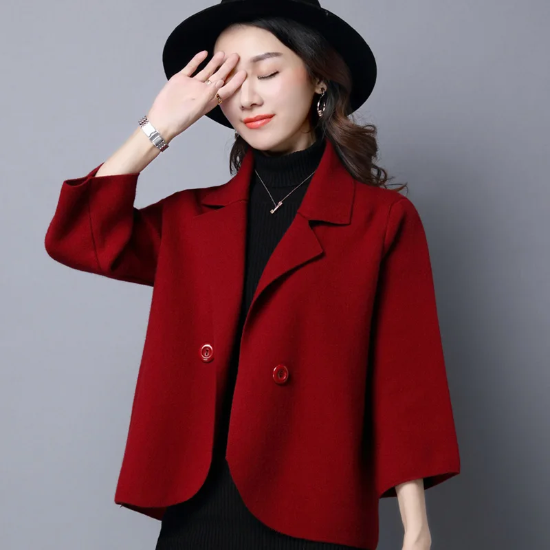 #Special Offers 2020 new spring tide in the spring and autumn sweater dress a loose knit cardigan jacket in Korean women