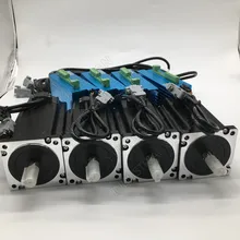 4 шт. 8.5Nm Nema34 86 мм AC DC DSP замкнутый контур шаговый двигатель драйвер и 400 Вт 60 в DC источник питания Hybird кодер легко шаг комплекты сервоприводов
