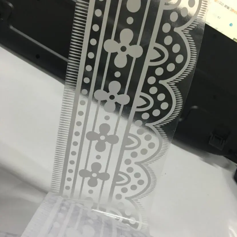 Белая кружевная Цветочная фотонаклейка водонепроницаемая s diy настенная