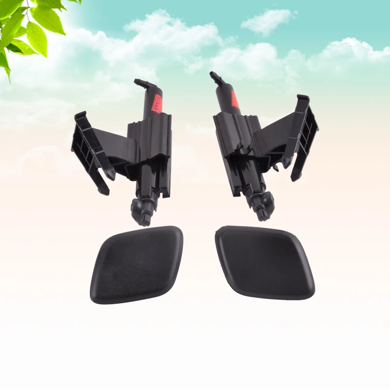 

CAPQX 4PCS/Set headlight washer nozzle headlamp Water Spray Nozzle Jet with cover cap For Ford Focus MK3 2012 2013 2014 2015