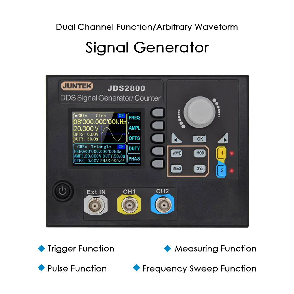 Цифровой контроль двухканальный DDS функция произвольный генератор сигналов Генератор частоты метр 60 МГц 266MSa/s